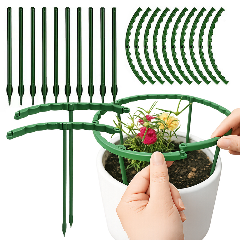 Unikátne praktické polkruhové podpery pre rastliny